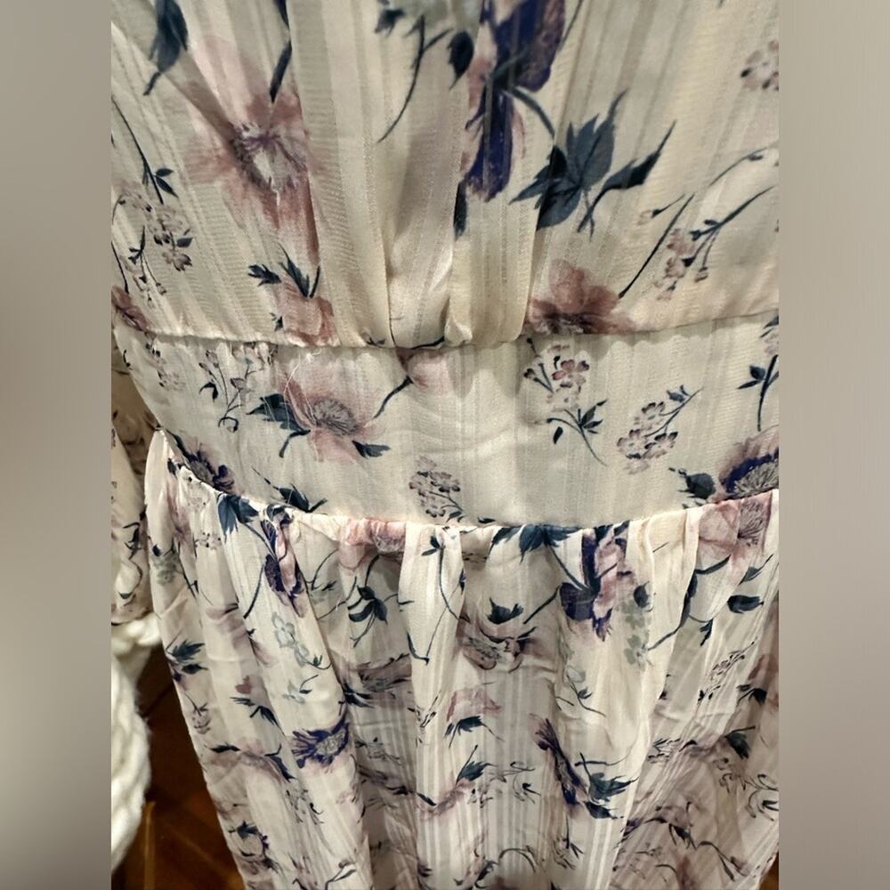 MAISIE Women's Button Front Printed Long Sleeve Mini Dress - Picture 10 of 14